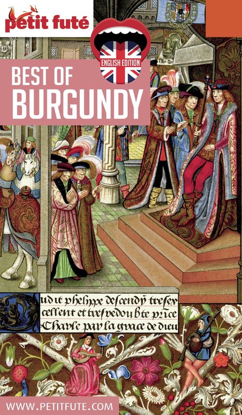 BEST OF BURGUNDY English Edition : Illustrations médiévales de personnes en habits riches et un cheval.