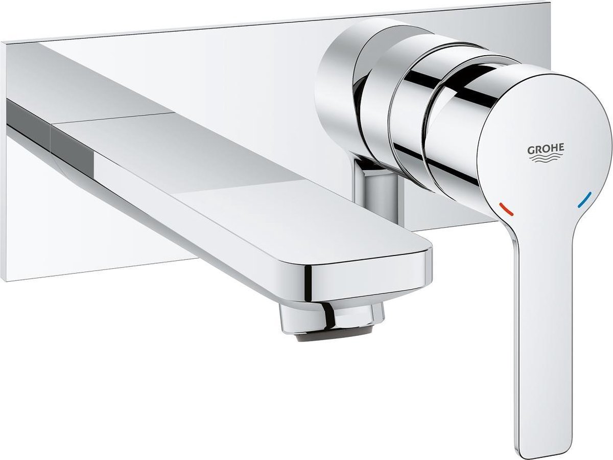 GROHE Lineare New Tweegats Wastafelkraan M - Medium uitloop - Wandmontage - Chroom