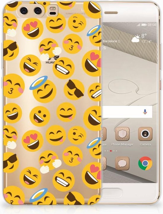Coque Téléphone pour Huawei P10 Plus Housse TPU Silicone Etui Emoji | bol