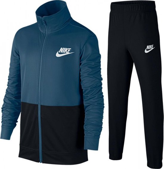 Nike Sportswear Trainingspak Junior Trainingspak - Maat 128 - Unisex -  blauw/zwart... | bol.com