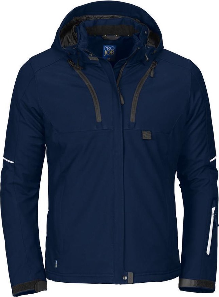 ProJob 3413 DAMES GEVOERDE SOFTSHELL JAS 643413 - Marine - S