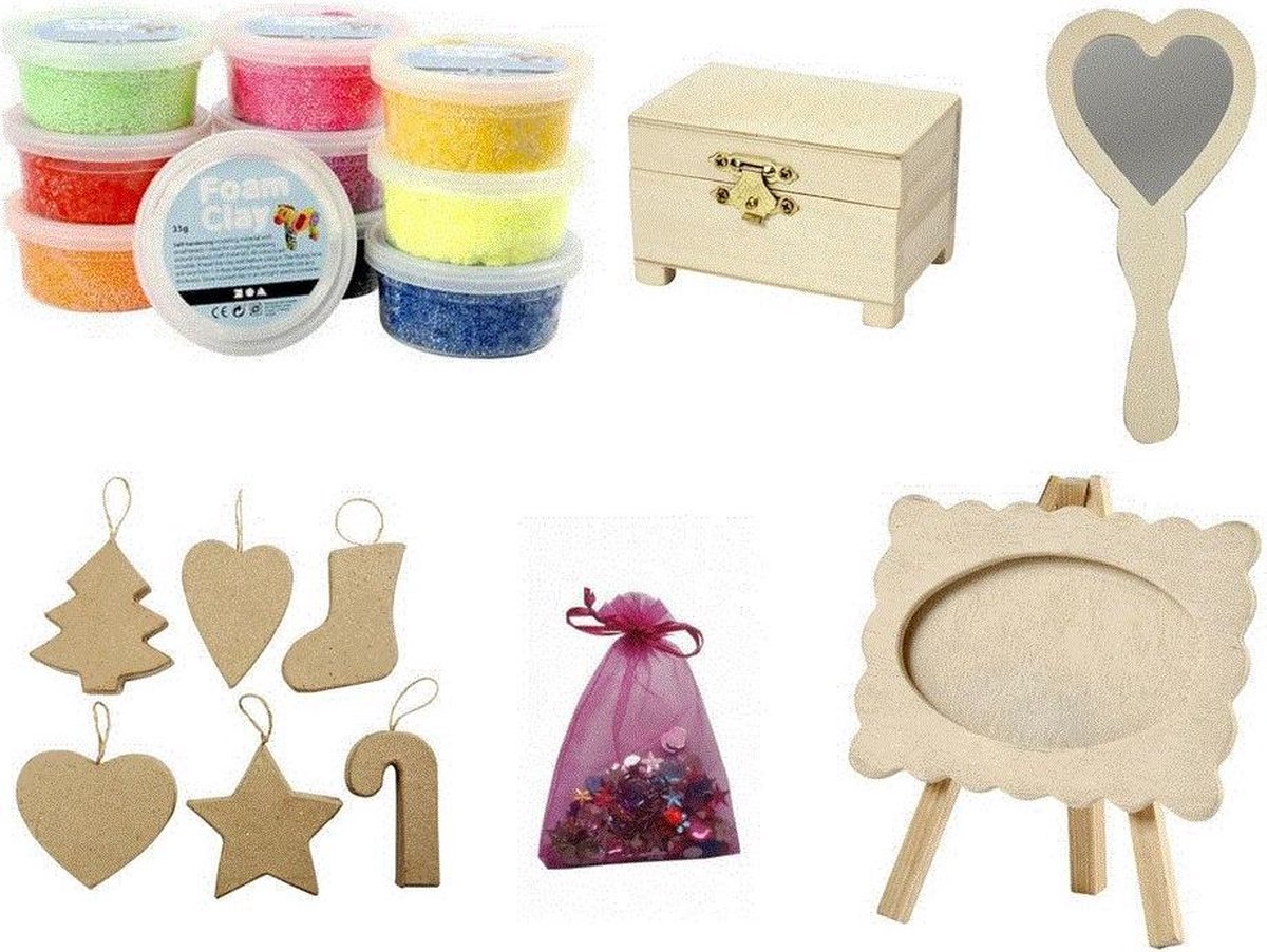 Foam clay knutselpakket / klei pakket / kerst