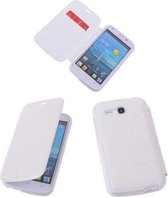 Bestcases Wit Huawei Ascend Y600 TPU Book Case Cover Motief