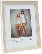 Deknudt Frames fotolijst S46CH1 - naturel met wit randje - foto 20x25