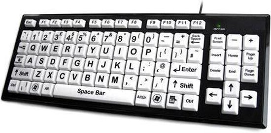 Ergoline bigkey vision toetsenbord - slechtzienden - toetsenbord grote  letters - US -... | bol.com