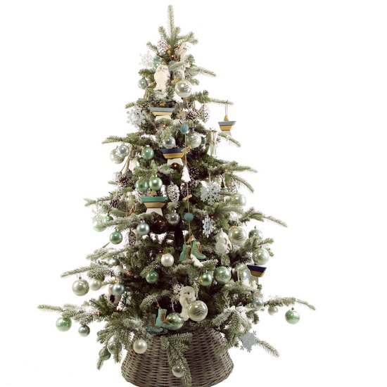 als je kunt Complex Durven Versierde kerstboom Decotrees Frozen Style Deluxe - 210 cm hoog - Met  verlichting | bol.com