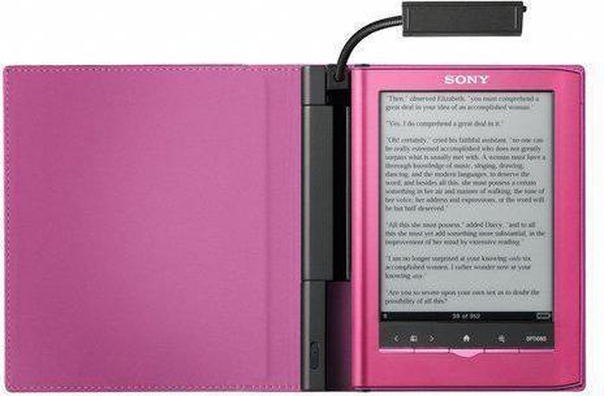 Sony Reader Pocket LED cover met lampje (PRSACL35P) - Roze | bol