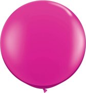 Ballon magenta roze XL 90 cm | per stuk