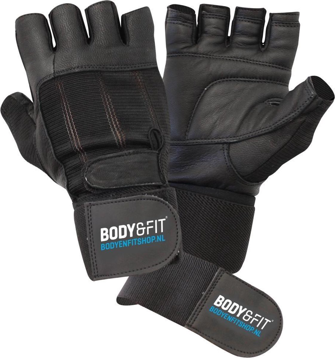 Body & Fit Accessoires Fitness handschoenen Deluxe met Wrist Wraps - 1 paar  - L/XL | bol.com