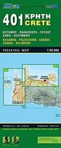 401 Wandelkaart Kreta: Kissamos-Paleochora-Gavdos-Chania-Kolimvari