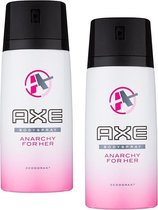 Axe Anarchy For Her - Deodorant Spray - 150 ml - 2 stuks