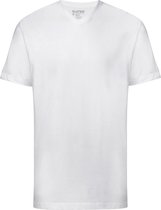 Slater 3500 - BASIC 2-pack T-shirt V-neck  s/sl white 3XL 100% cotton