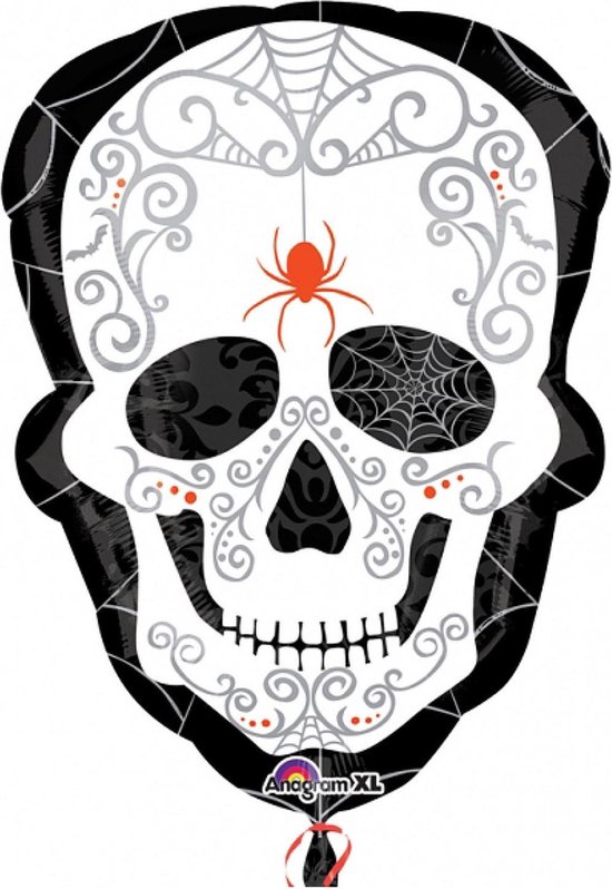 Dia de los Muertos doodskop ballon - Feestdecoratievoorwerp