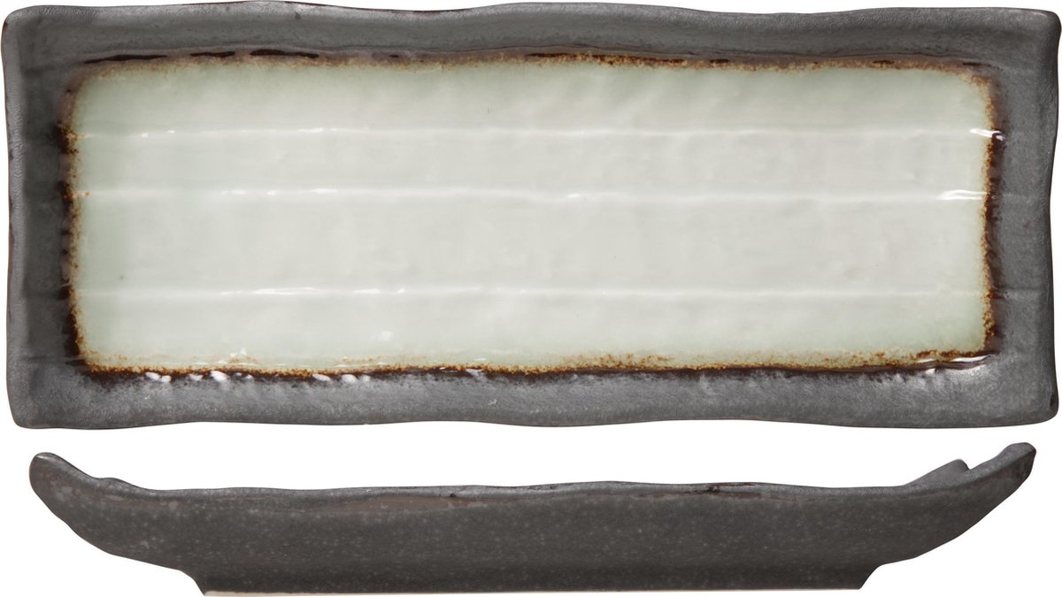 Cosy & Trendy Stone Schaal - Rechthoekig - 11 cm x 28 cm - Set-4