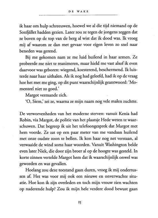 Tekstpagina uit 'De Wake'.