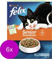 Felix Senior Sensations - Kattenvoer - 6 x 1 kg