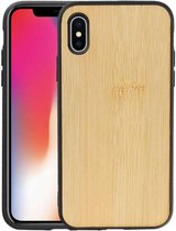 Bamboe Design Hardcase Hoesje voor iPhone X - XS Verticaal 2