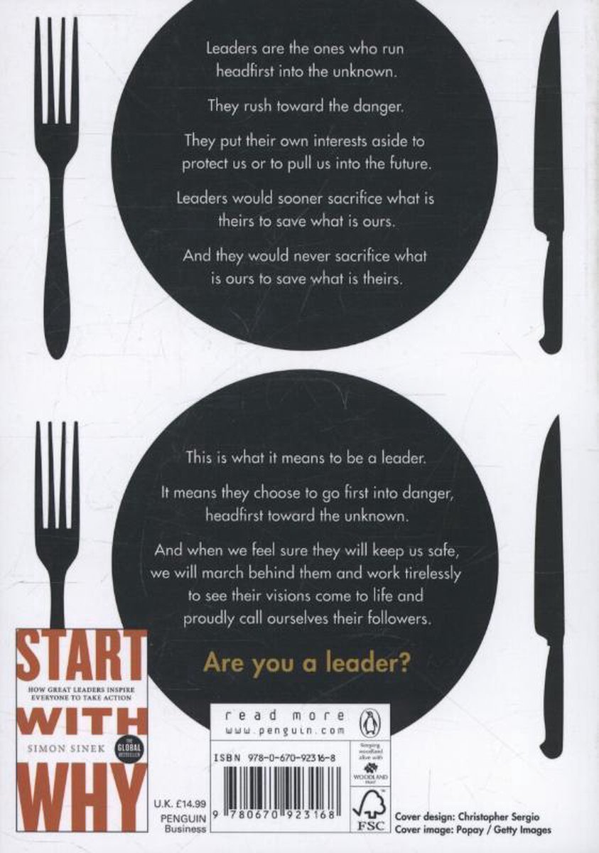 Leaders Eat Last - back cover