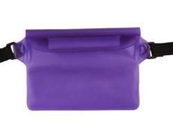 Waterdichte Leuke Heuptas Doorzichtig Paars 17X22cm - Waterproof - Kano - Vakantie - Regen - Op Reis - Reizen - Waterdicht