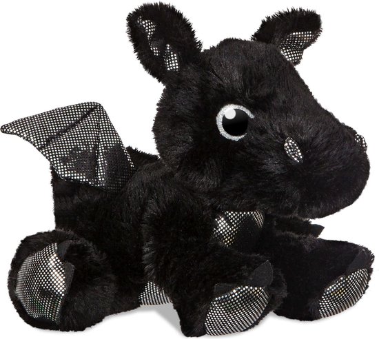 Aurora Knuffel Sparkle Tales Onyx Draak 30,5 Cm Zwart