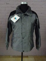 HKM Lente/Zomer Jack, Zilverkleur [ Grijs ] met zwart, verlengde rug, maat XS, Art 871.