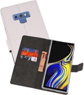 Booktype Telefoonhoesjes - Bookcase Hoesje - Wallet Case -  Geschikt voor Galaxy Note 9 - Wit