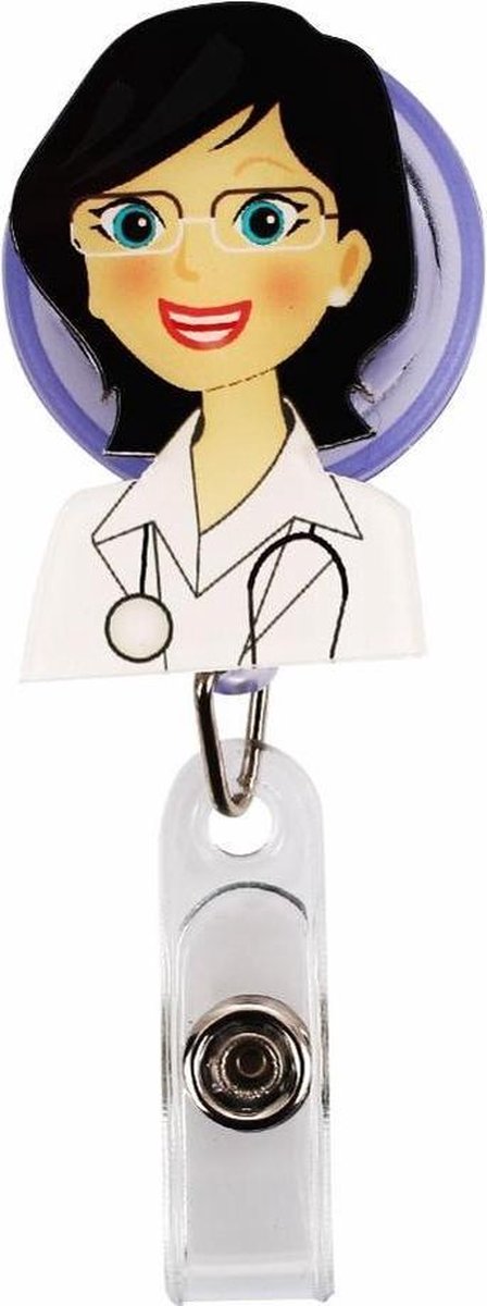 Fako Bijoux - Badgehouder - Sleutel Houder - Rolspeld - Verpleegster - Zuster - Nurse Anna