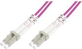 LOGON AL5LCLC05I/4I Glasvezel kabel 5 m OM4 LC Paars