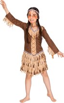 dressforfun - meisjeskostuum indianenprinses 152 (12-14y) - verkleedkleding kostuum halloween verkleden feestkleding carnavalskleding carnaval feestkledij partykleding - 300667