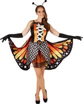 dressforfun - Vrouwenkostuum vlinder grote vuurvlinder XL - verkleedkleding kostuum halloween verkleden feestkleding carnavalskleding carnaval feestkledij partykleding - 301148