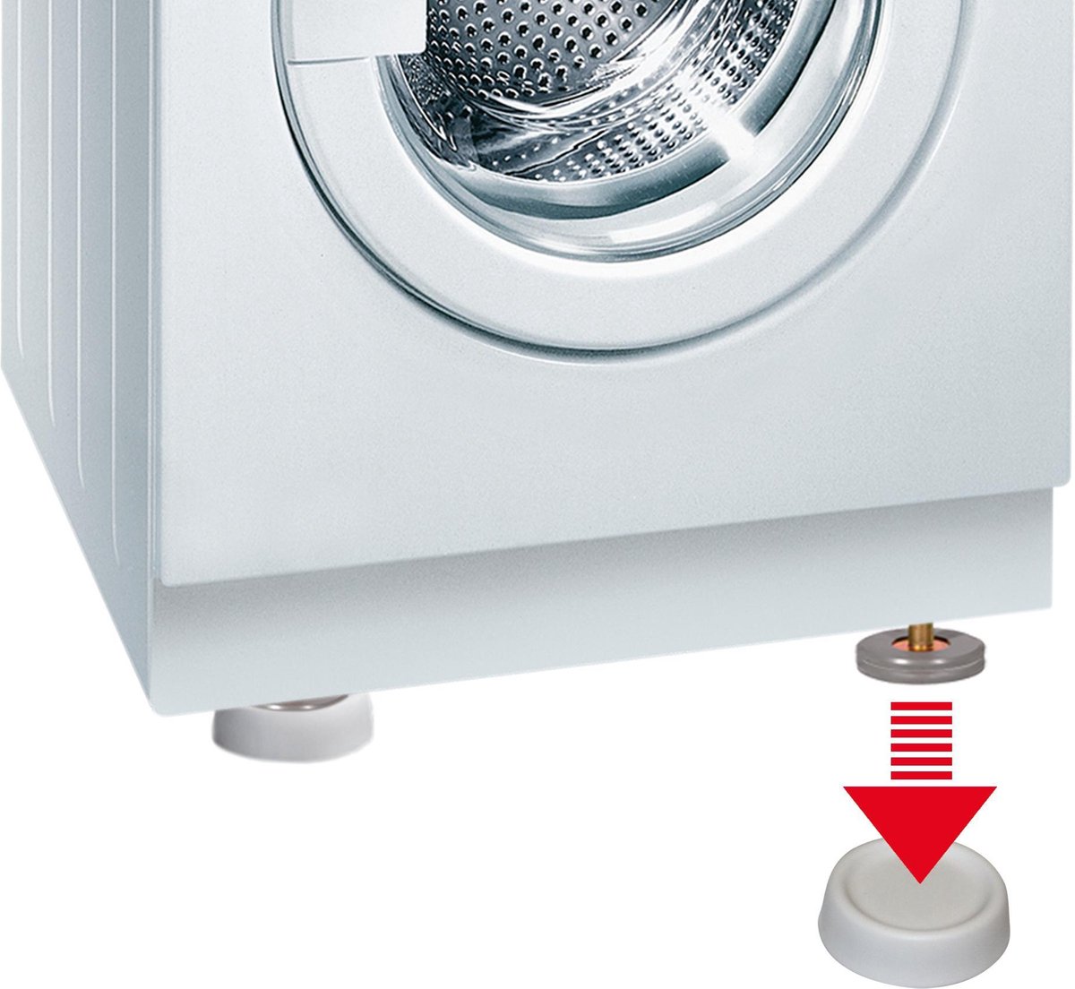 Scanpart - Wasmachine Trillingsdempers - wit - 4 stuks