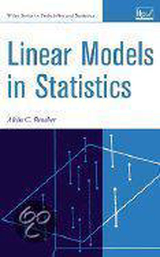 Linear models in statistics ac rencher 9780471315643 boeken bol