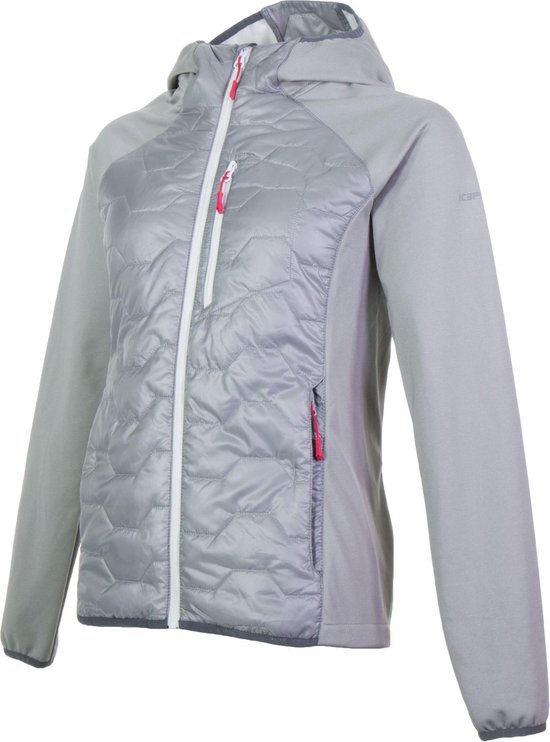 Icepeak Bjork Jas Dames Sportjas - Maat 36 - Vrouwen - grijs | bol.com