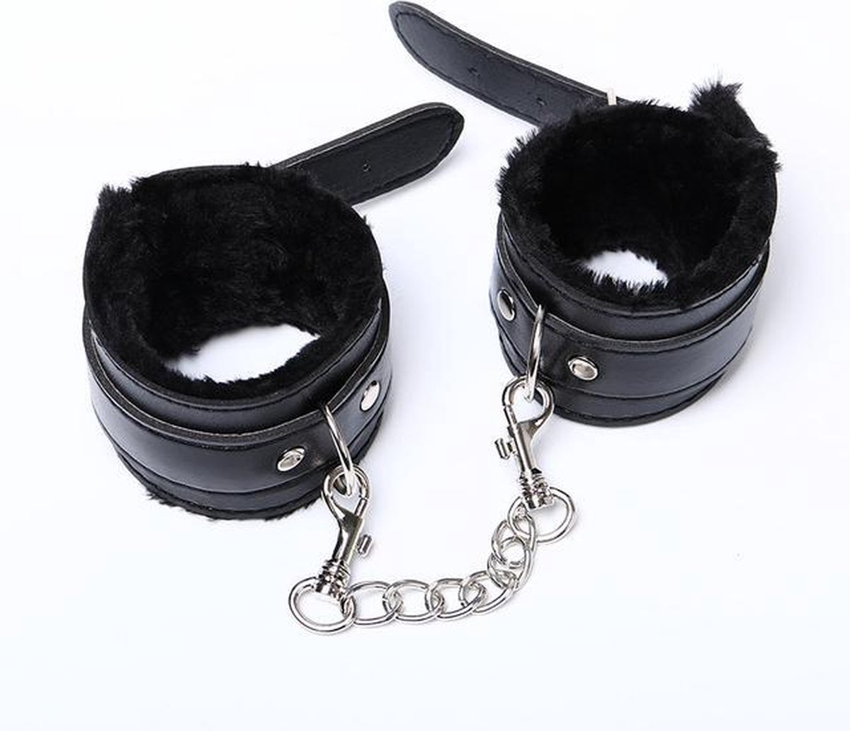 Goedkoopste Handboeien - BDSM - SM - Zwart Pluche - Bondage
