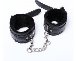 Handboeien - BDSM - SM - Zwart Pluche - Bondage