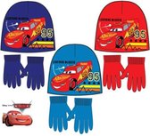 Disney Cars turquoise muts + handschoenen maat 52