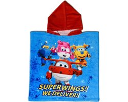 Super Wings On Time - Poncho 50 x 100 cm - Multi