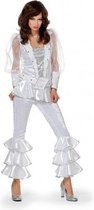 Wit disco kostuum voor dames 36 (s)