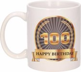Luxe verjaardag mok / beker 100 jaar
