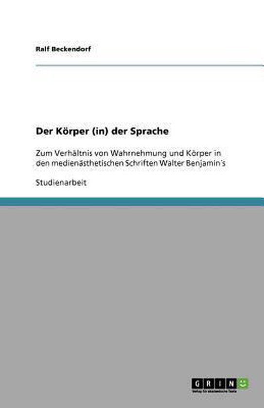Der Körper (in) der Sprache - cover