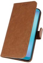 Bruin Bookstyle Wallet Cases Hoes voor Honor View 20