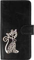 Samsung Galaxy J3 (2017) hoesje poesje Zilver