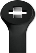 Elematic 2-Lock Tie-wraps 250 x 4,5mm / zwart - UV resistent (100 stuks)