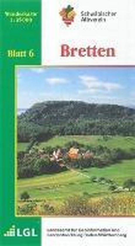 Karte des Schwäbischen Albvereins 06 Bretten 1 : 35 000 - cover
