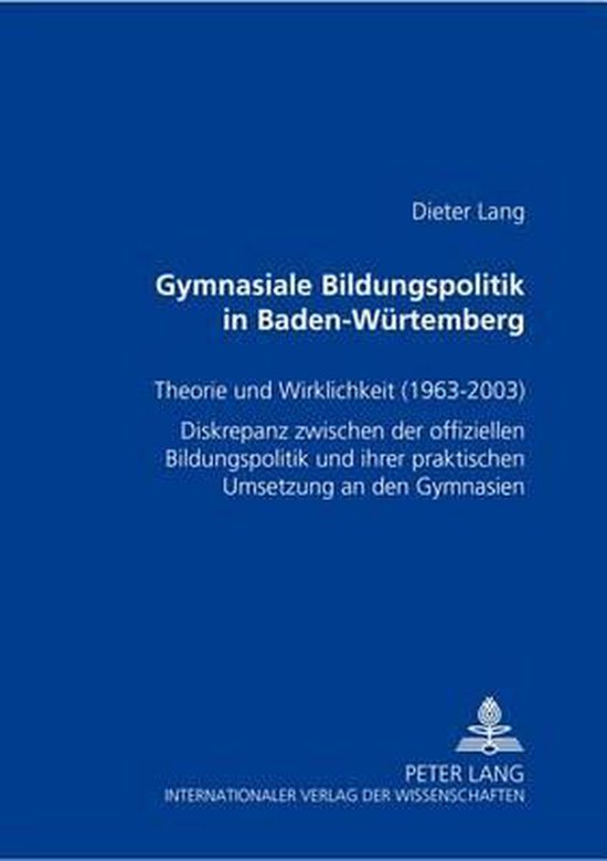 Gymnasiale Bildungspolitik in Baden-Wuerttemberg - cover