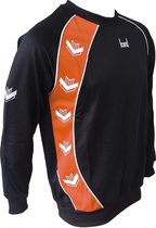 KWD Sweater Pronto - Zwart/oranje - Maat S