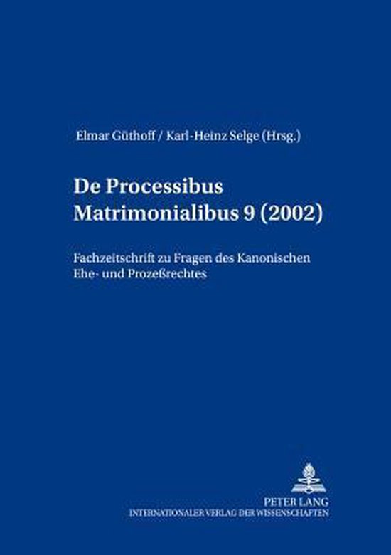 De processibus matrimonialibus - cover