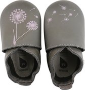 Bobux - Soft Soles - Grijs met blaasbloem - Babyslofjes - EU 17