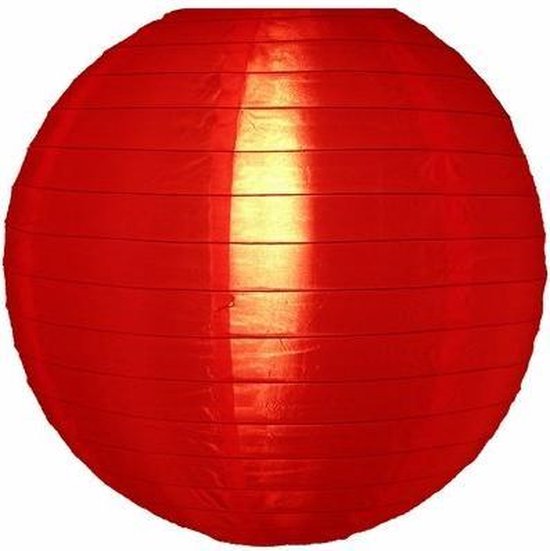 Nylon lampion rood - 35 cm