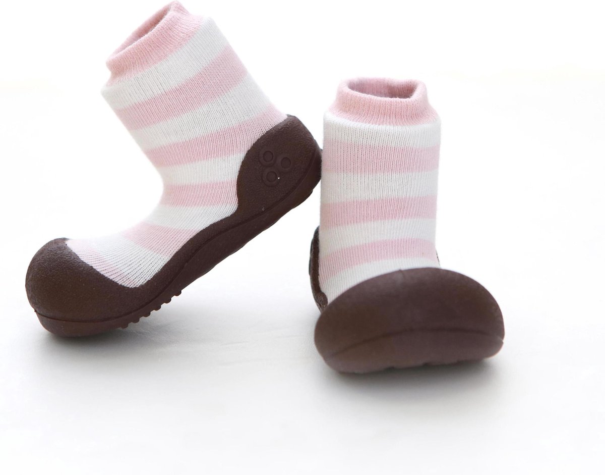 Attipas Natural Herb roze babyschoenen, sloffen maat 22,5